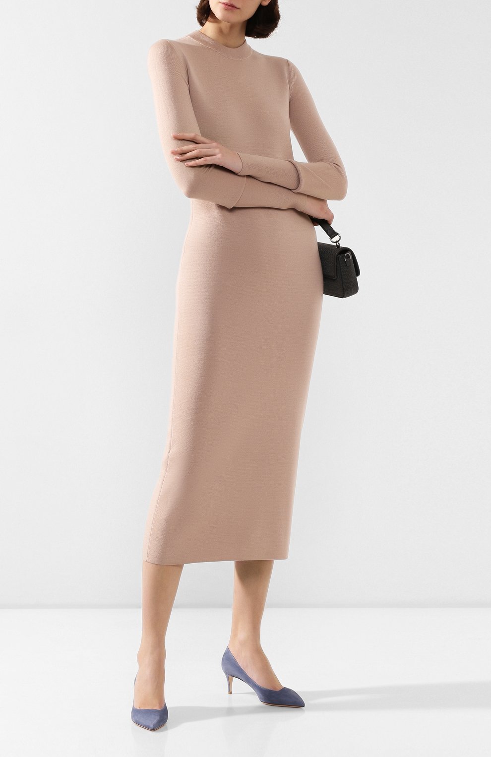 Замшевые туфли GIORGIO ARMANI голубого цвета по цене 82150 руб., арт. X1E718/XC067, фото 2 Замшевые туфли GIORGIO ARMANI, арт. X1E718/XC067, фото 2