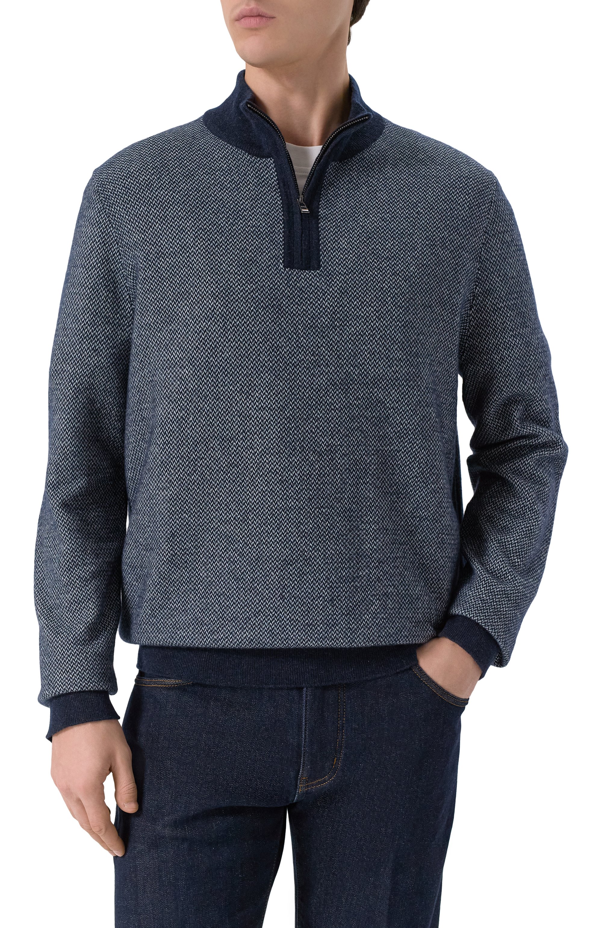 Джемпер из шерсти и хлопка BOSS, арт. 50549976, фото 3