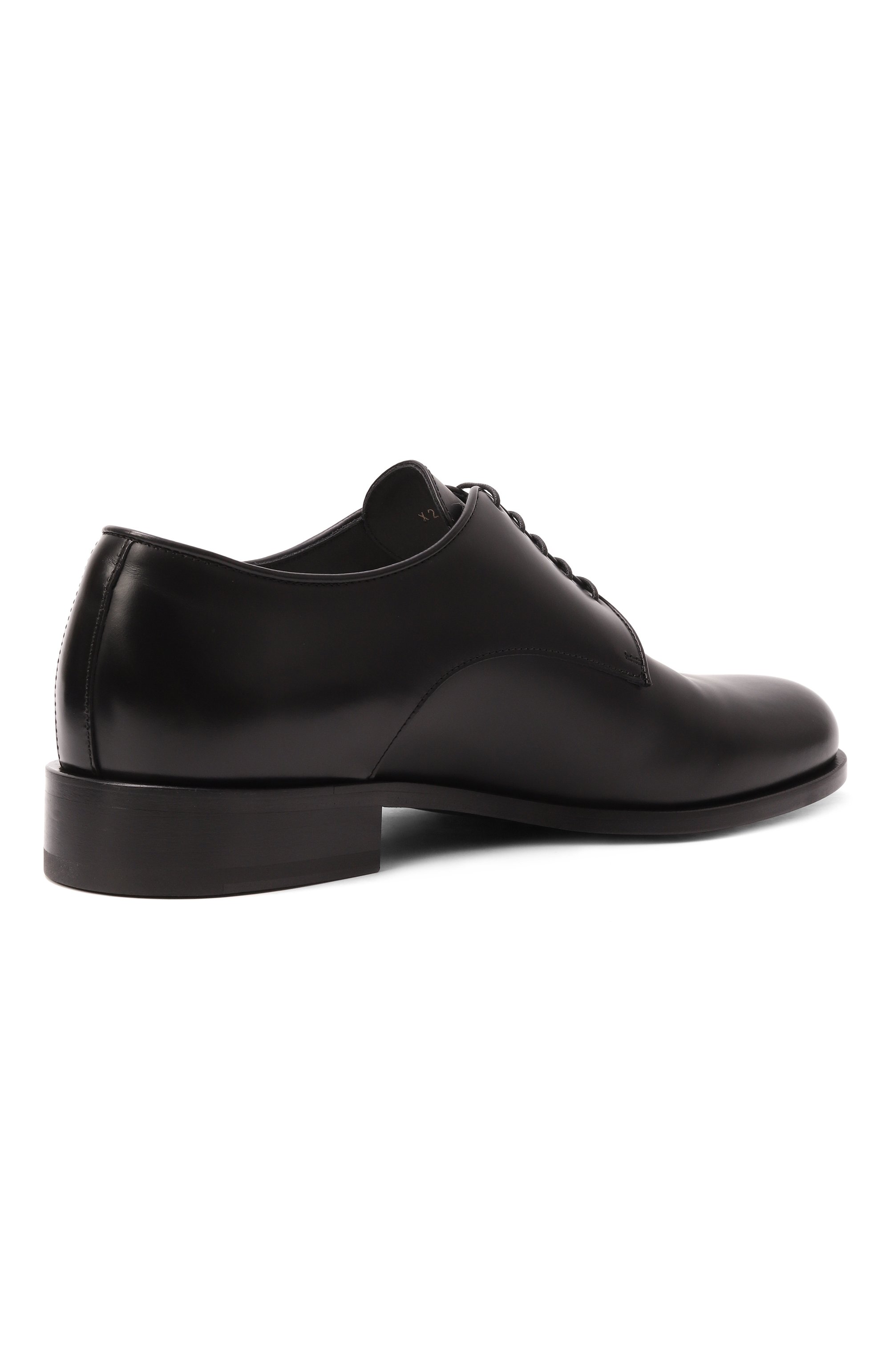 Кожаные дерби GIORGIO ARMANI черного цвета по цене 115500 руб., арт. X2C715/XF294, фото 5 Кожаные дерби GIORGIO ARMANI, арт. X2C715/XF294, фото 5