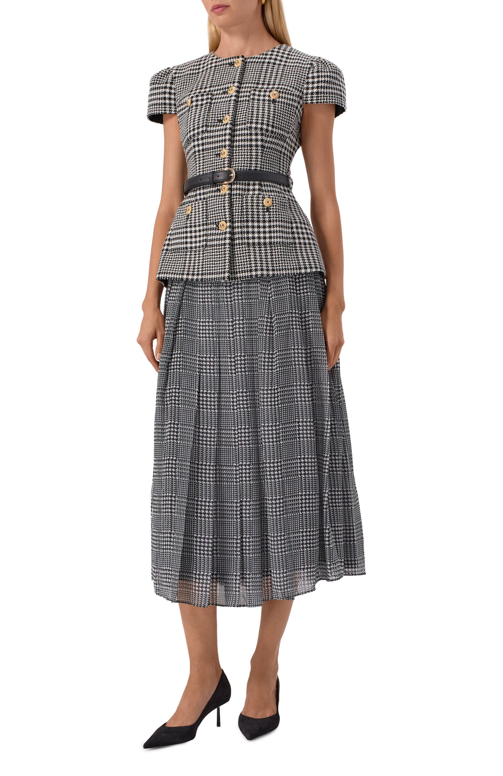 Платье SELF-PORTRAIT, арт. PF25-017MC-BW, фото 3