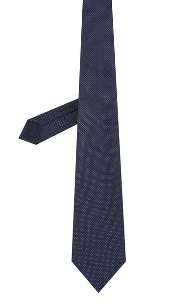 Шелковый галстук CORNELIANI темно-синего цвета по цене 27050 руб., арт. 92U390-3820312, фото 3 Шелковый галстук CORNELIANI, арт. 92U390-3820312, фото 3