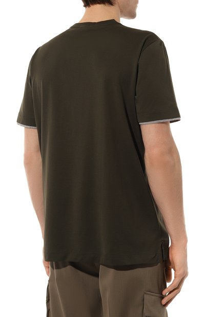 Хлопковая футболка CANALI, арт. T0691/MJ01037, фото 4