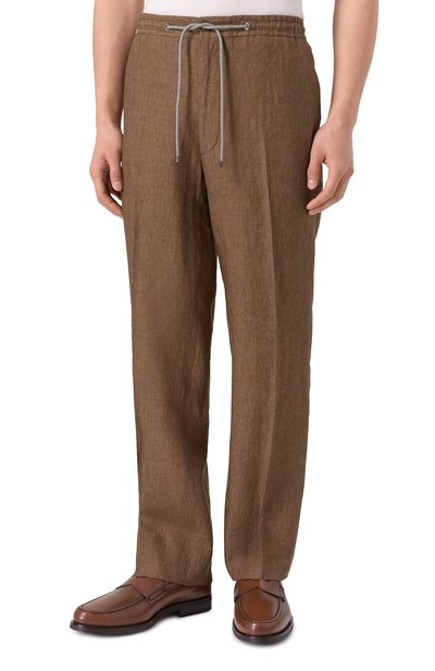 Льняные брюки CORNELIANI, арт. 274L27/2714159, фото 3