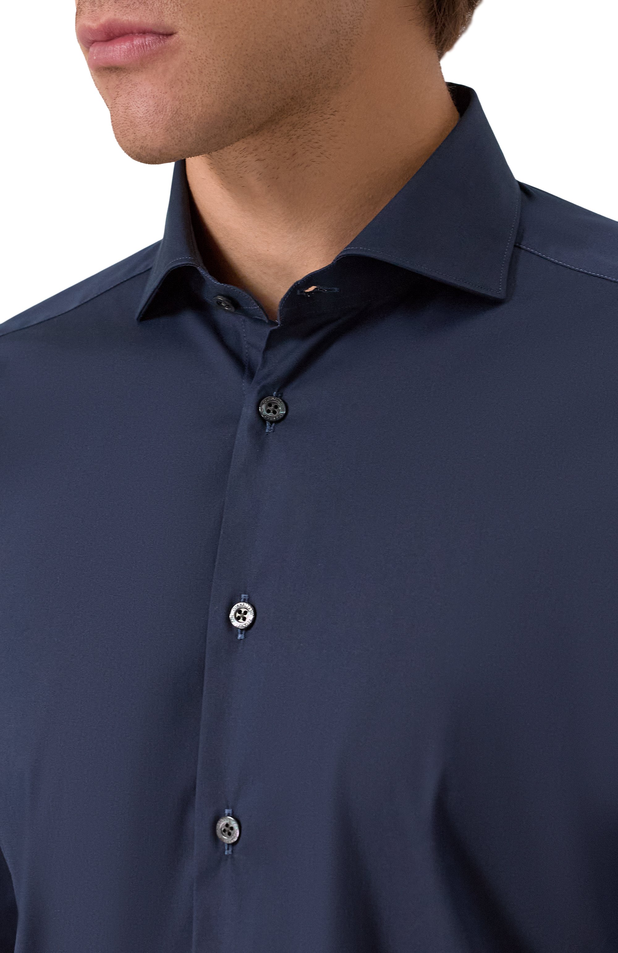 Хлопковая сорочка CORNELIANI, арт. 26P002-2611474, фото 5