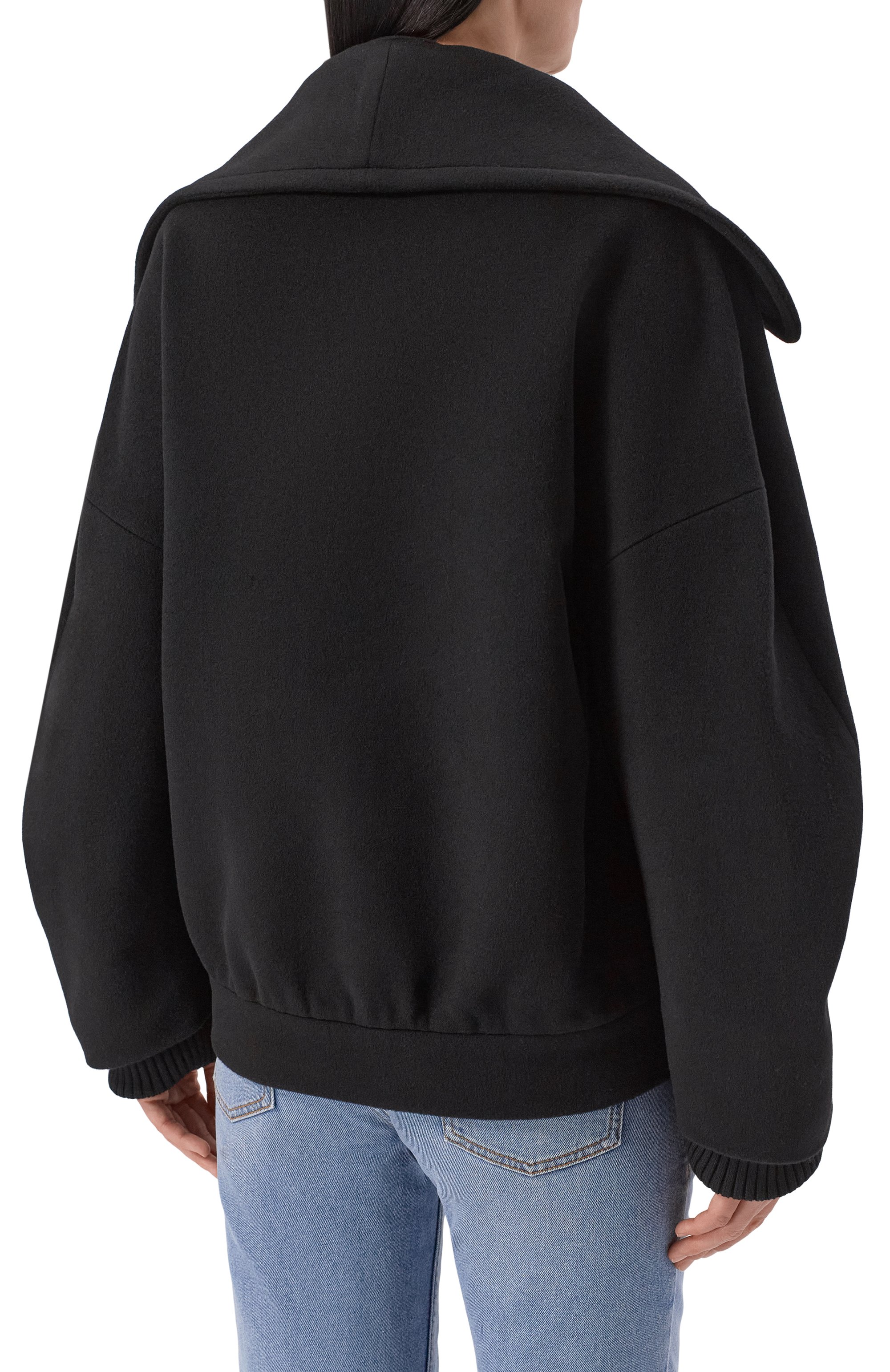 Полупальто из шерсти и кашемира BALMAIN, арт. GF1UA141/WD48, фото 4