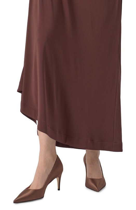 Текстильные туфли MVST by Sergio Rossi MVST B14270-SATIN Коричневый  B14270-SATIN Фото 3