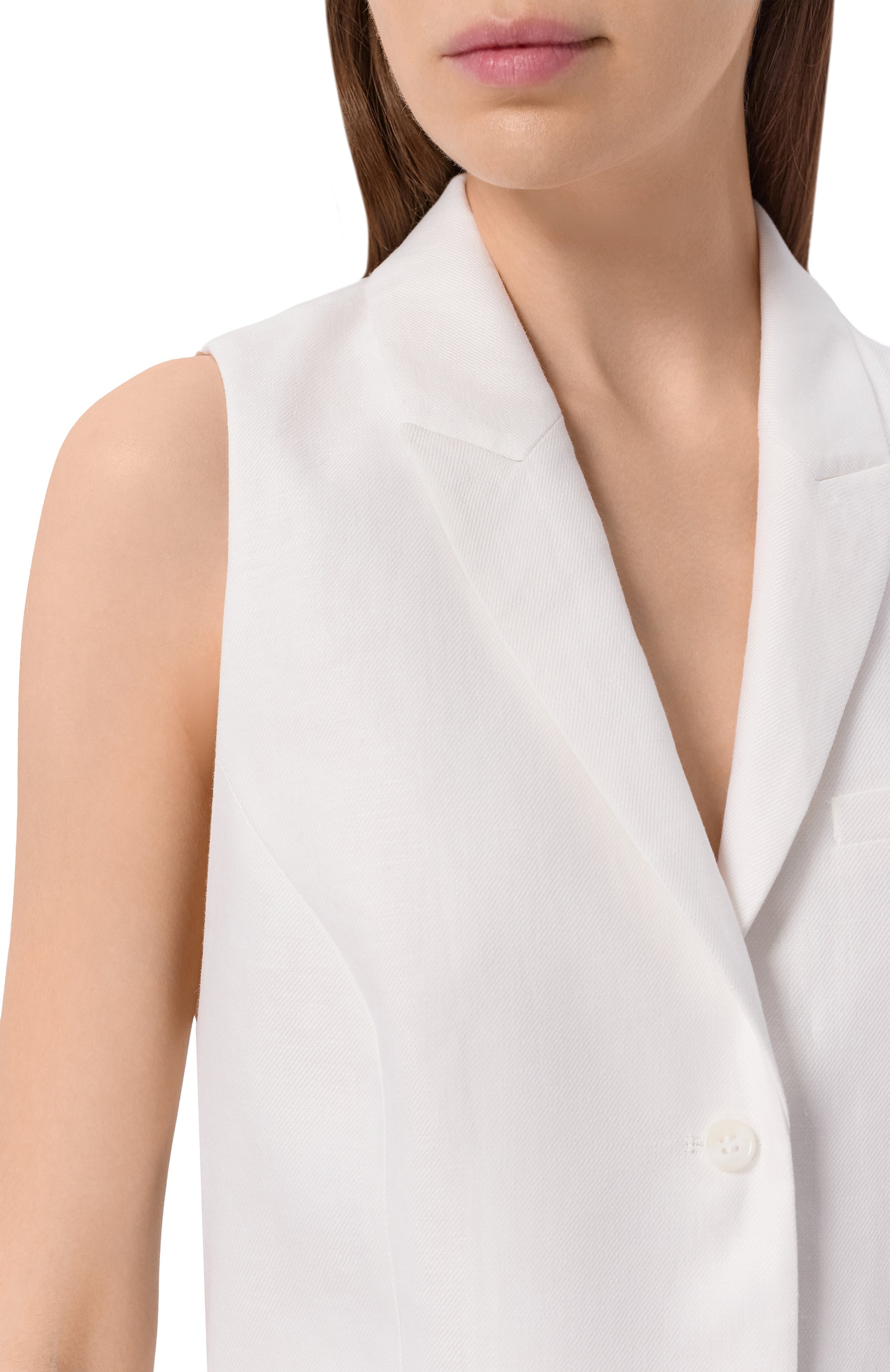 Льняной жилет 12 STOREEZ, арт. 137621, фото 5