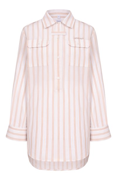 Женское платье из вискозы и хлопка OFF-WHITE, арт. 0WDG00FS26FAB001