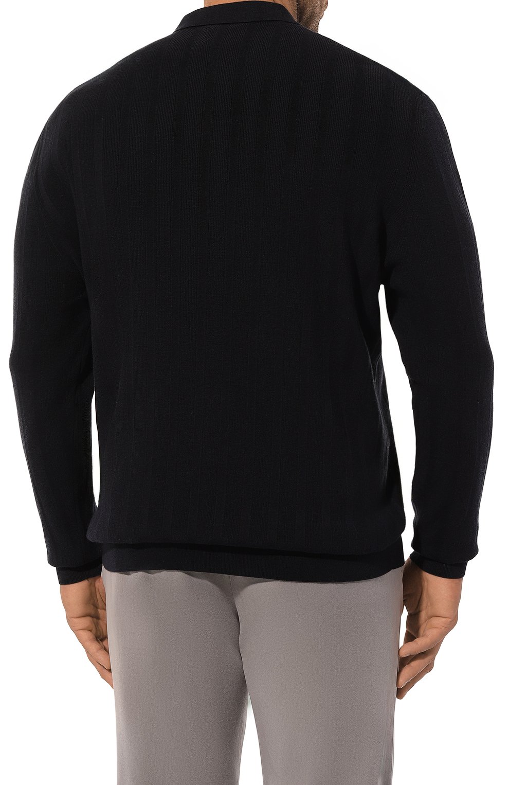 Поло из хлопка и кашемира CORTIGIANI, арт. 1AS101, фото 4