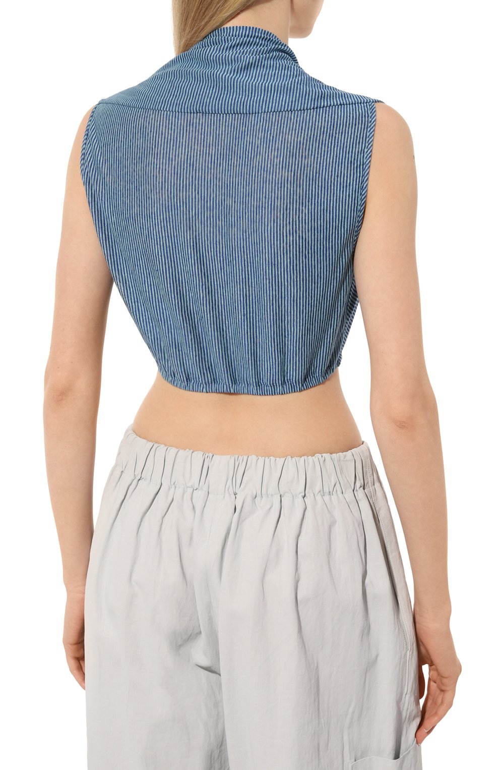 Топ изо льна и вискозы GIORGIO ARMANI, арт. GW000052/AF10115, фото 4