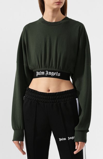 Хлопковый топ PALM ANGELS, арт. PWAB003E194130024010, фото 3