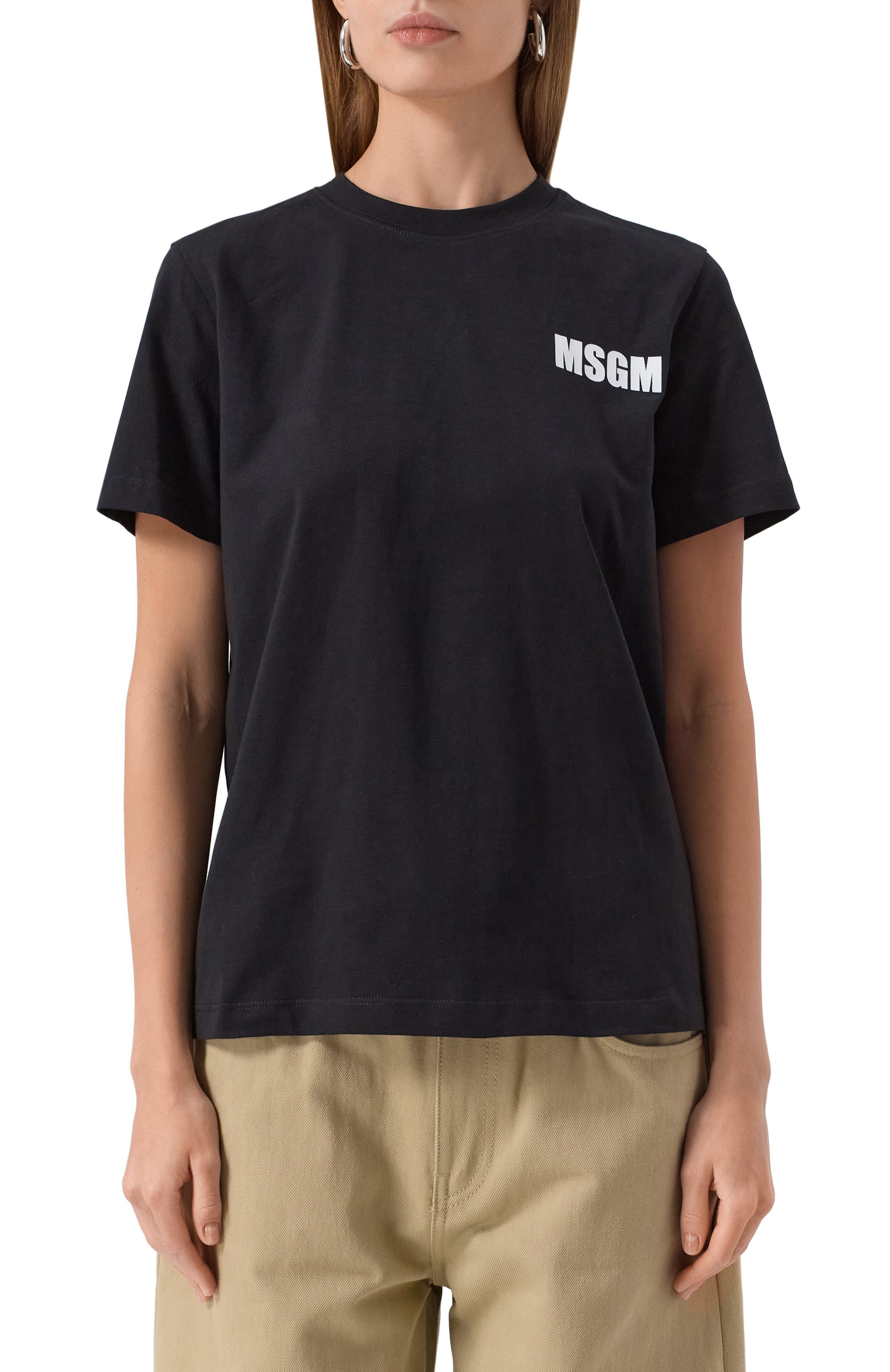 Хлопковая футболка MSGM, арт. 3441MDM104/237002, фото 3