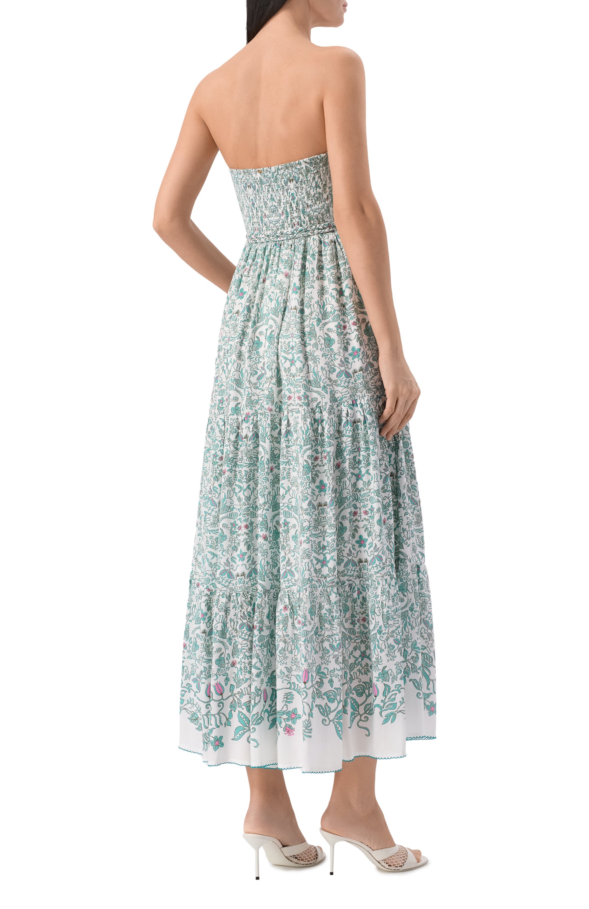 Платье из вискозы POUPETTE ST BARTH зеленого цвета по цене 49950 руб., арт. WTMR26LVPTWG, фото 3 Платье из вискозы POUPETTE ST BARTH, арт. WTMR26LVPTWG, фото 3