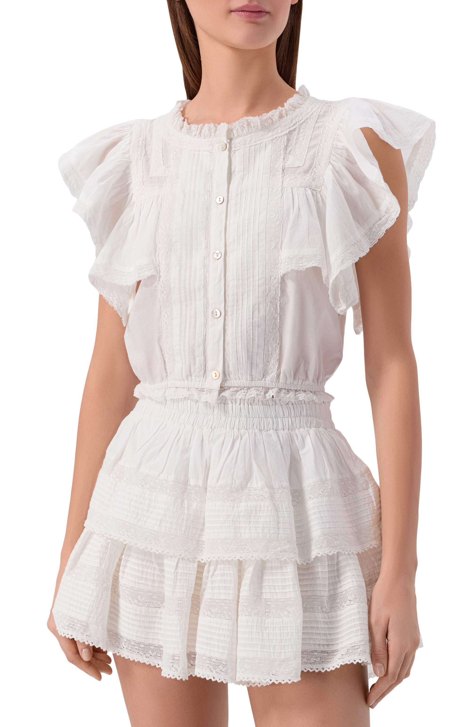 Хлопковый топ LOVE SHACK FANCY, арт. LT215-289, фото 3