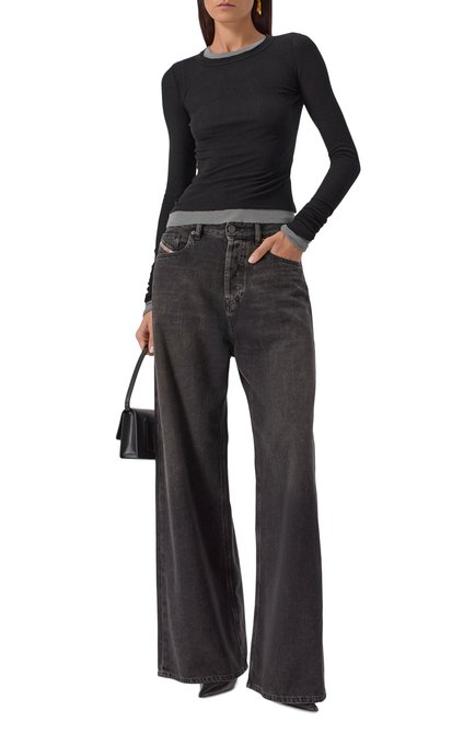 Женская лонгслив из вискозы и шелка RICK OWENS, арт. RP02E4209/RC