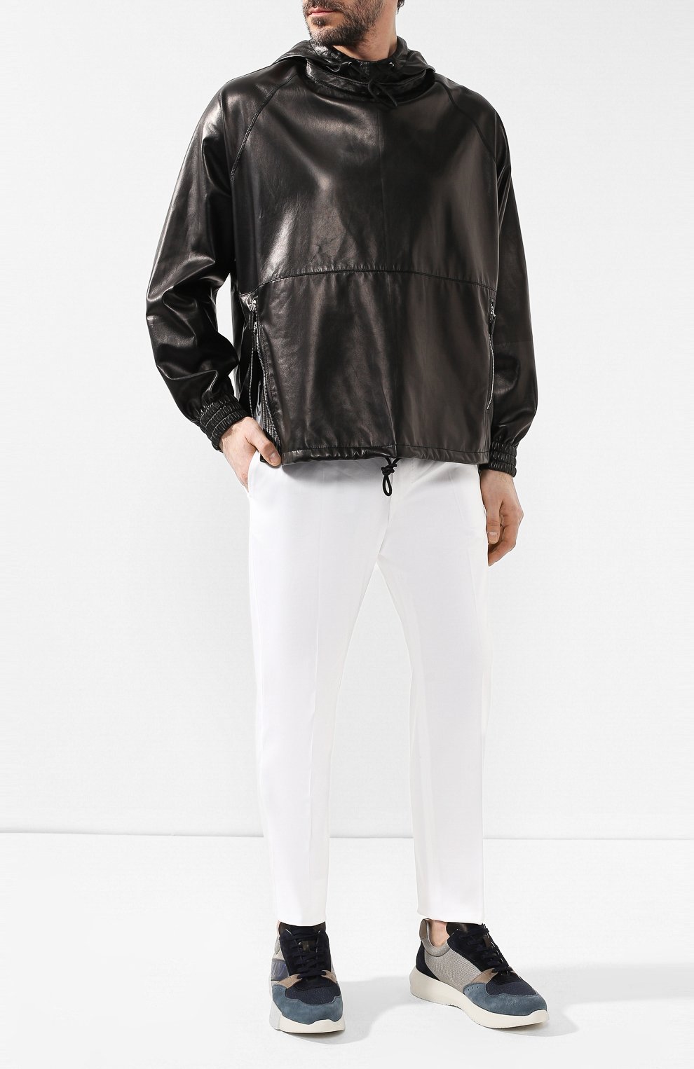 Кожаные кроссовки GIORGIO ARMANI, арт. X2X080/XL923, фото 2