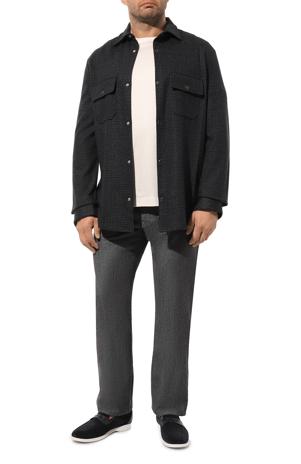 Джинсы CORTIGIANI темно-серого цвета по цене 73300 руб., арт. 1A3530, фото 2 Джинсы CORTIGIANI, арт. 1A3530, фото 2