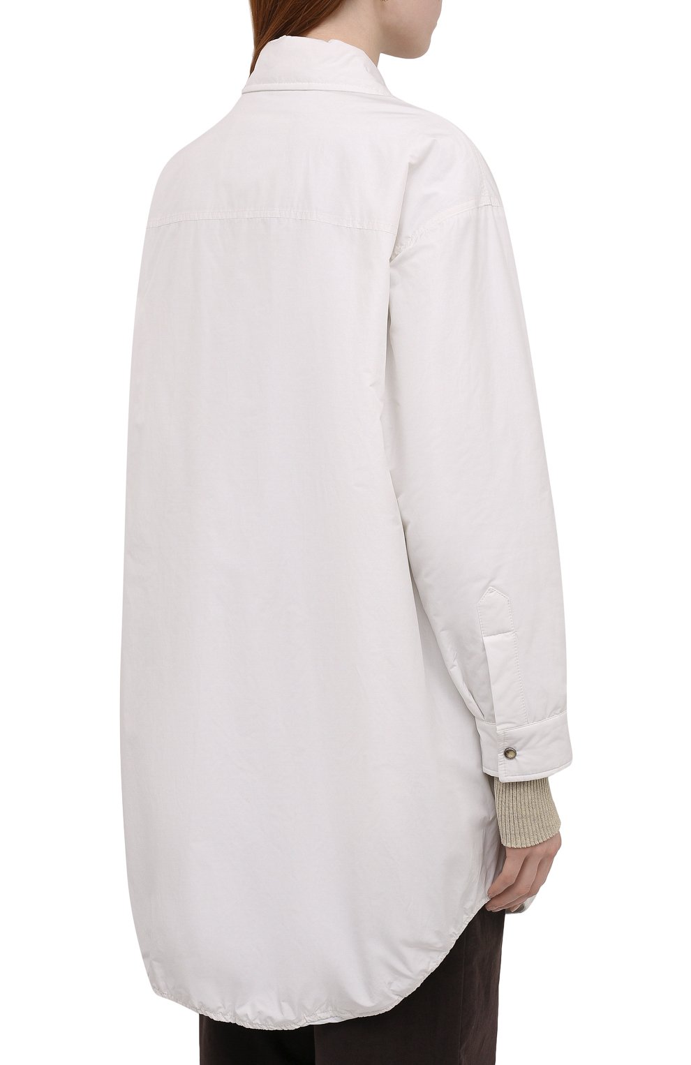 Утепленная куртка BRUNELLO CUCINELLI белого цвета по цене 385000 руб., арт. MB5749750, фото 4 Утепленная куртка BRUNELLO CUCINELLI, арт. MB5749750, фото 4