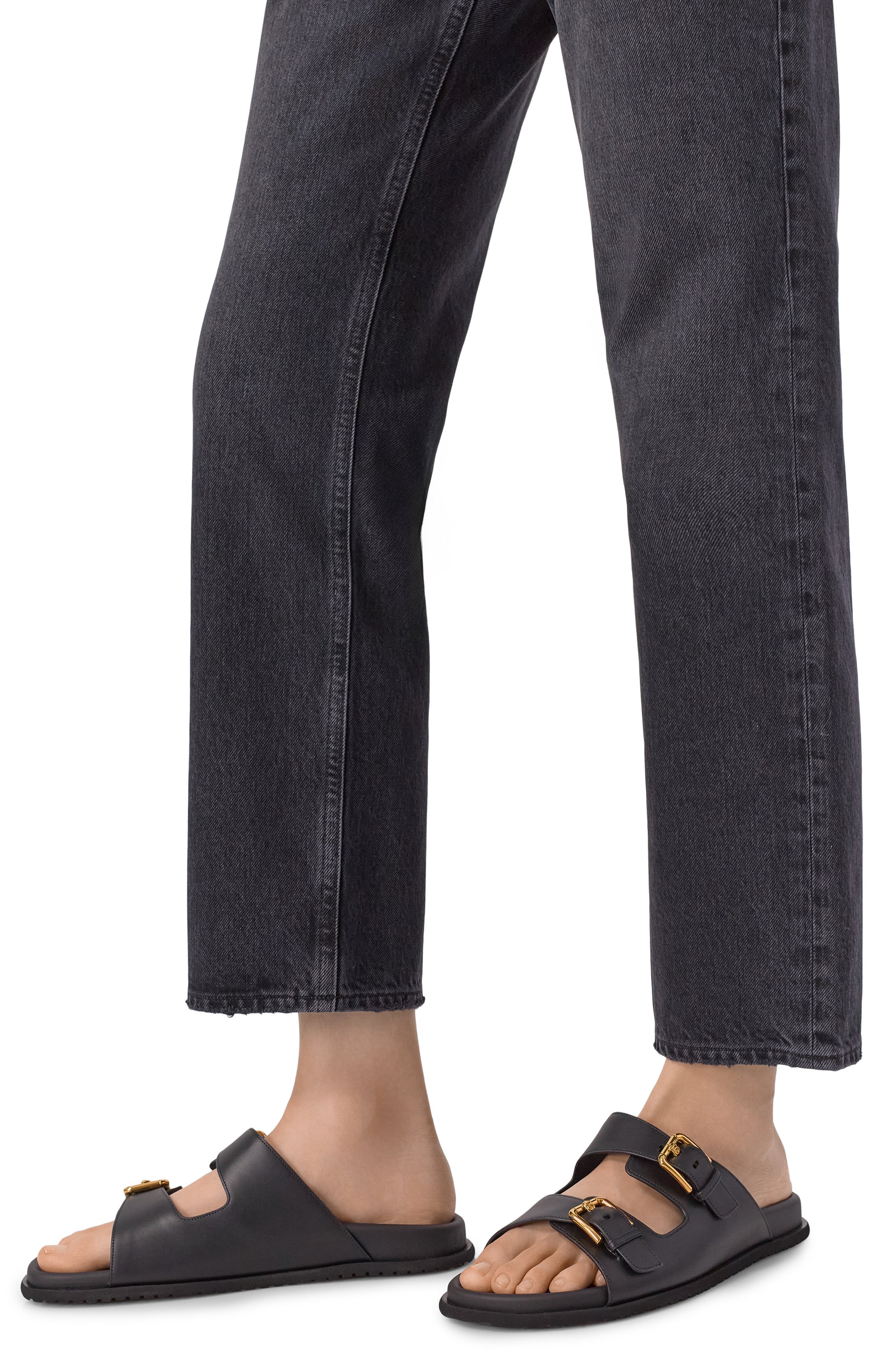 Кожаные шлепанцы new hawaii DOLCE & GABBANA, арт. CQ0632/AS738, фото 2