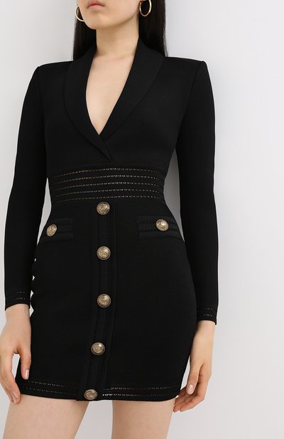 Платье из вискозы BALMAIN, арт. UF16338/K119, фото 3