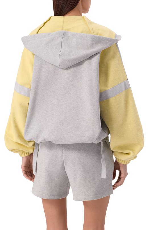 Хлопковая толстовка The Attico 260WCB00110/JJF007AA Серый  260WCB00110/JJF007AA Фото 4