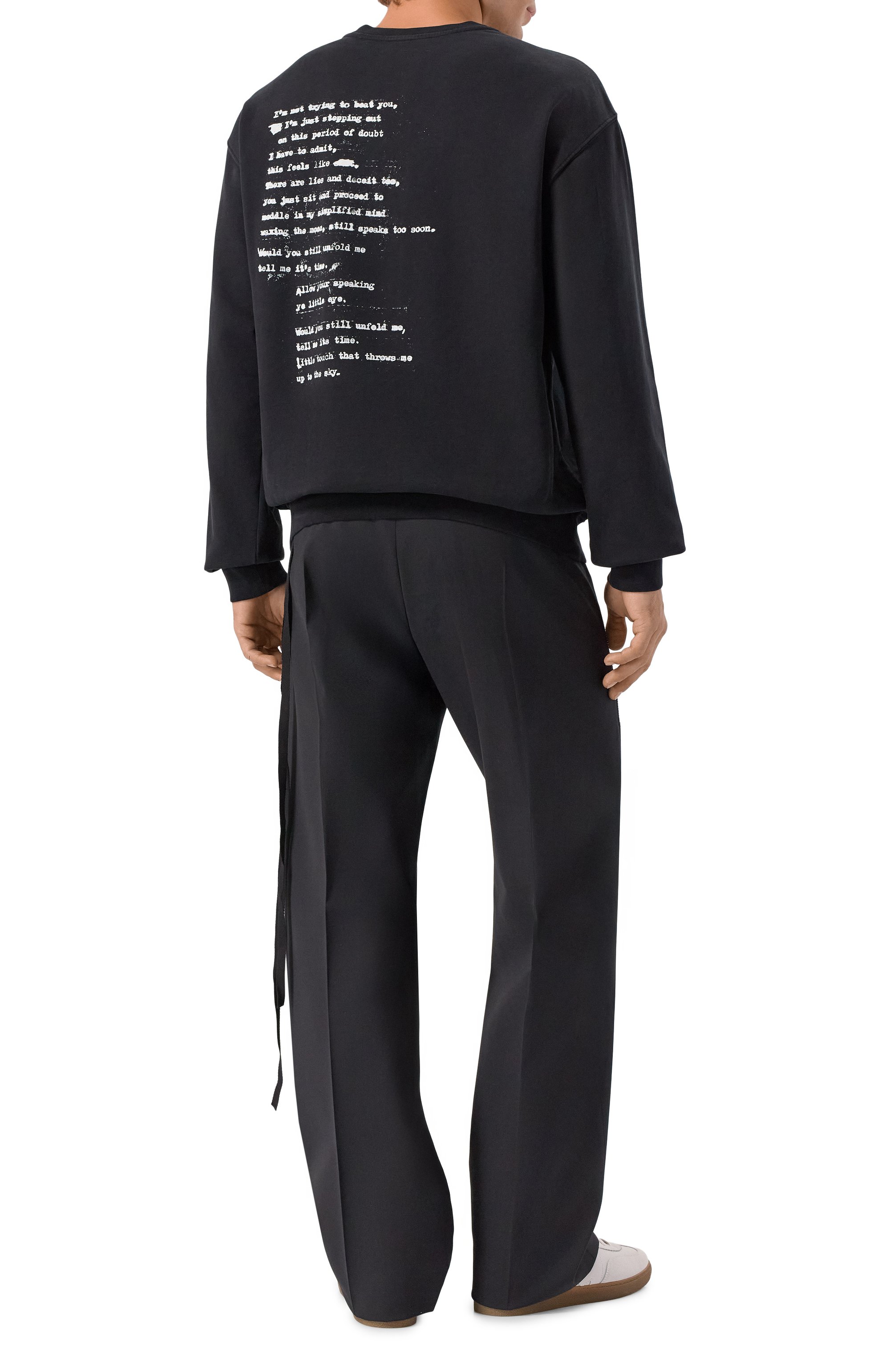 Хлопковый свитшот ANN DEMEULEMEESTER, арт. B0013215/FA185, фото 4