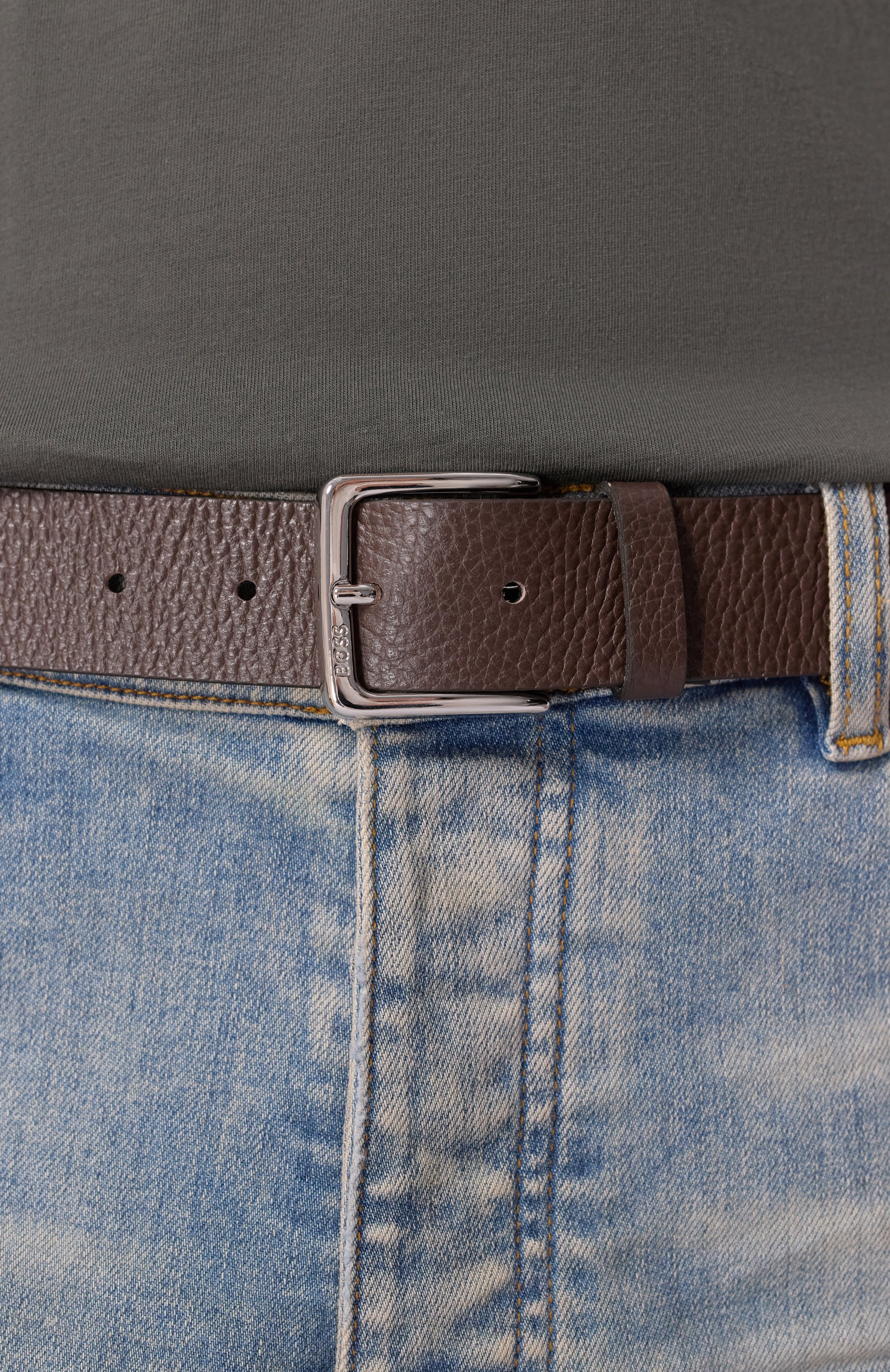 Кожаный ремень BOSS, арт. 50523362, фото 2