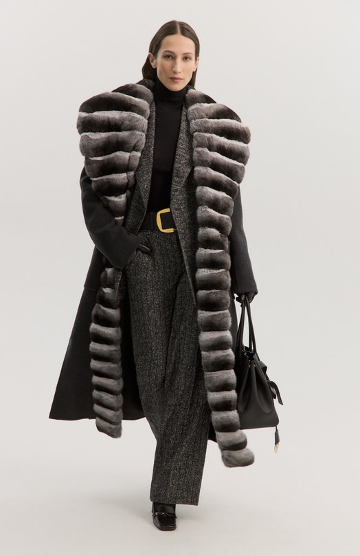 Кожаные туфли Chloé 90 Saint Laurent 841175/AAEHF Чёрный  841175/AAEHF Фото 7