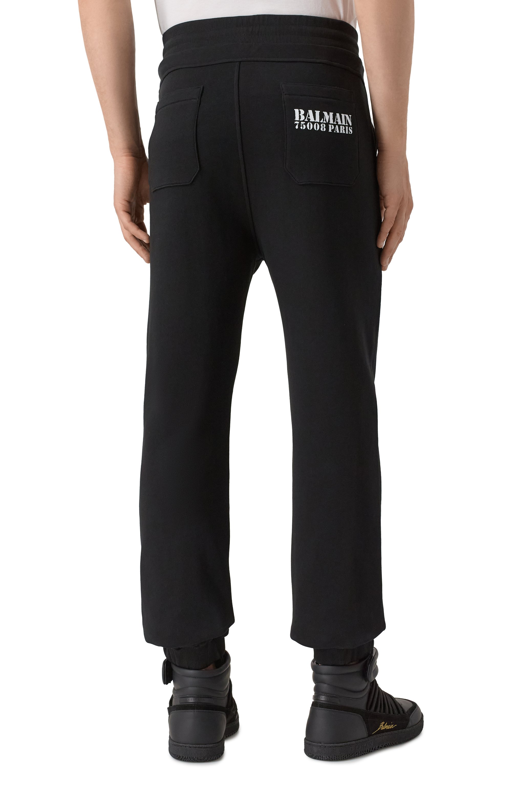 Хлопковые джоггеры BALMAIN, арт. FH10B340/BD04, фото 4