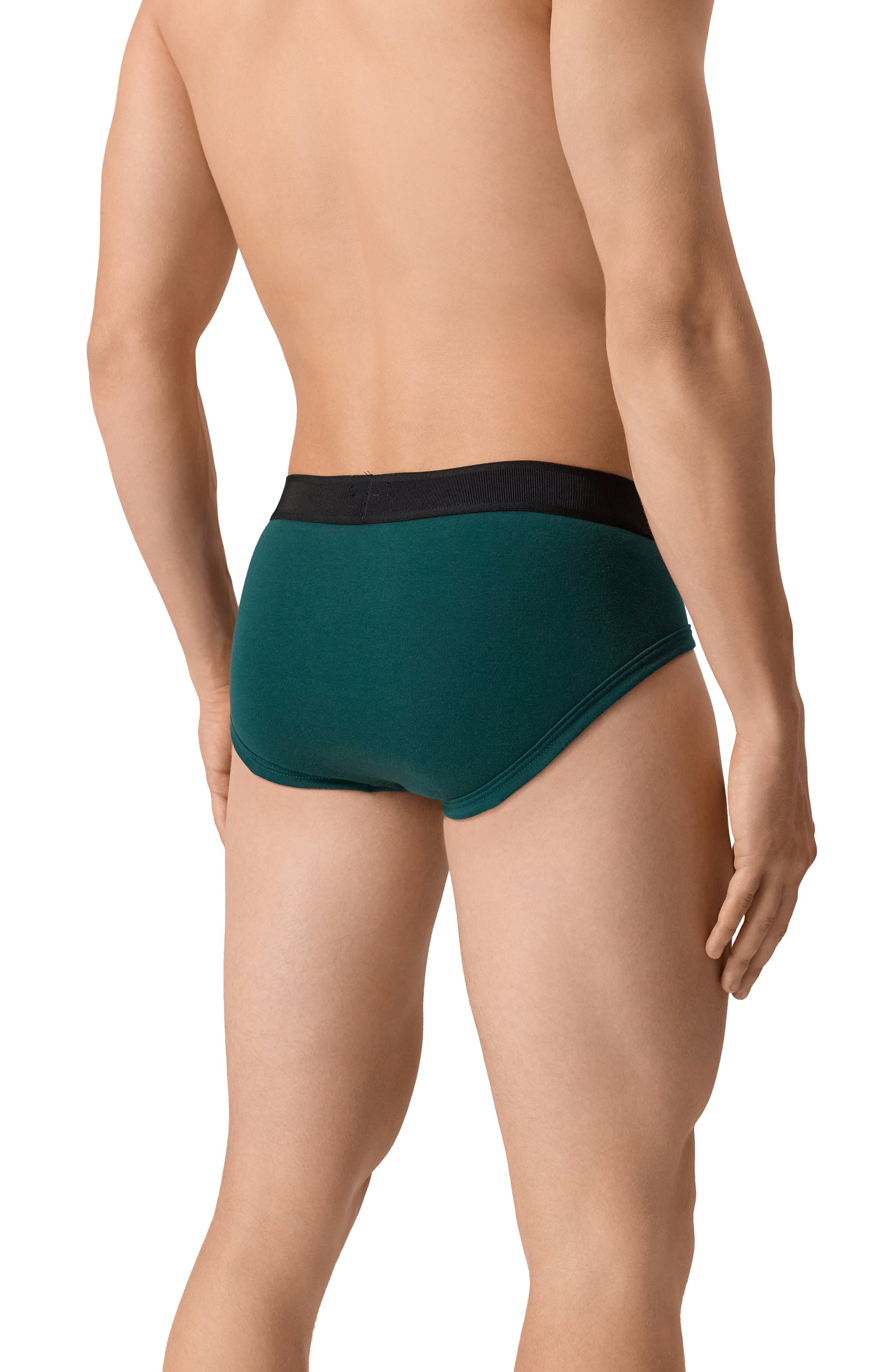 Хлопковые брифы TOM FORD зеленого цвета по цене 9210 руб., арт. T4LC1104, фото 3 Хлопковые брифы TOM FORD, арт. T4LC1104, фото 3