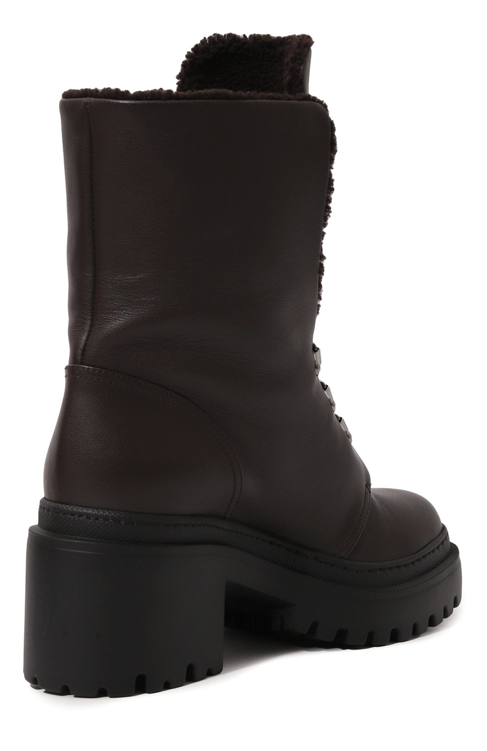 Кожаные ботинки poulonie 50 GIUSEPPE ZANOTTI DESIGN темно-коричневого цвета по цене 99500 руб., арт. I470001/004, фото 5 Кожаные ботинки poulonie 50 GIUSEPPE ZANOTTI DESIGN, арт. I470001/004, фото 5