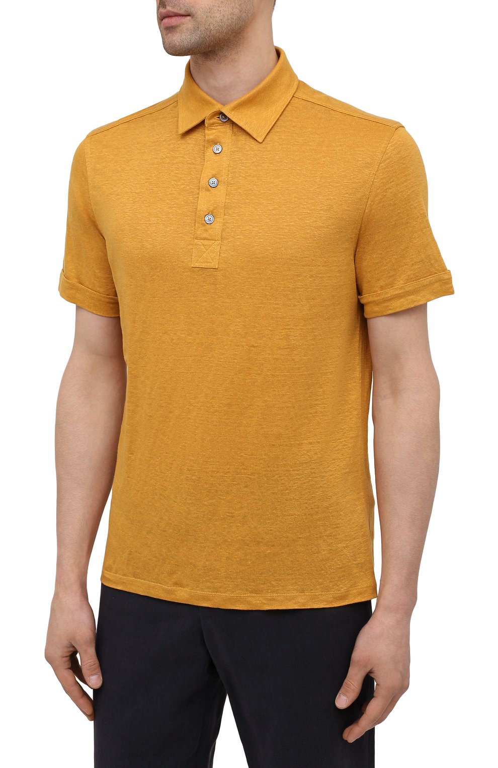 Льняное поло ZEGNA, арт. UU564/723, фото 3