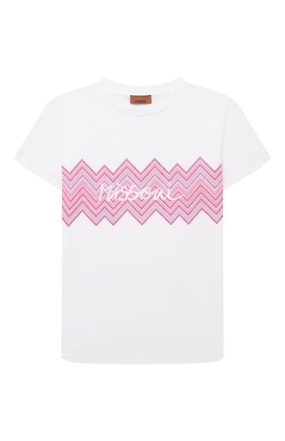 Хлопковая футболка MISSONI, арт. MU8A01/J0177/12-14