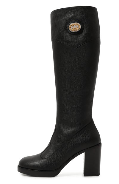 Кожаные сапоги GUCCI, арт. 602510 0YX00, фото 4