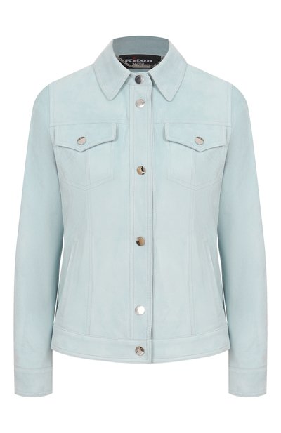 Женская замшевая куртка KITON, арт. D59572K0918F03