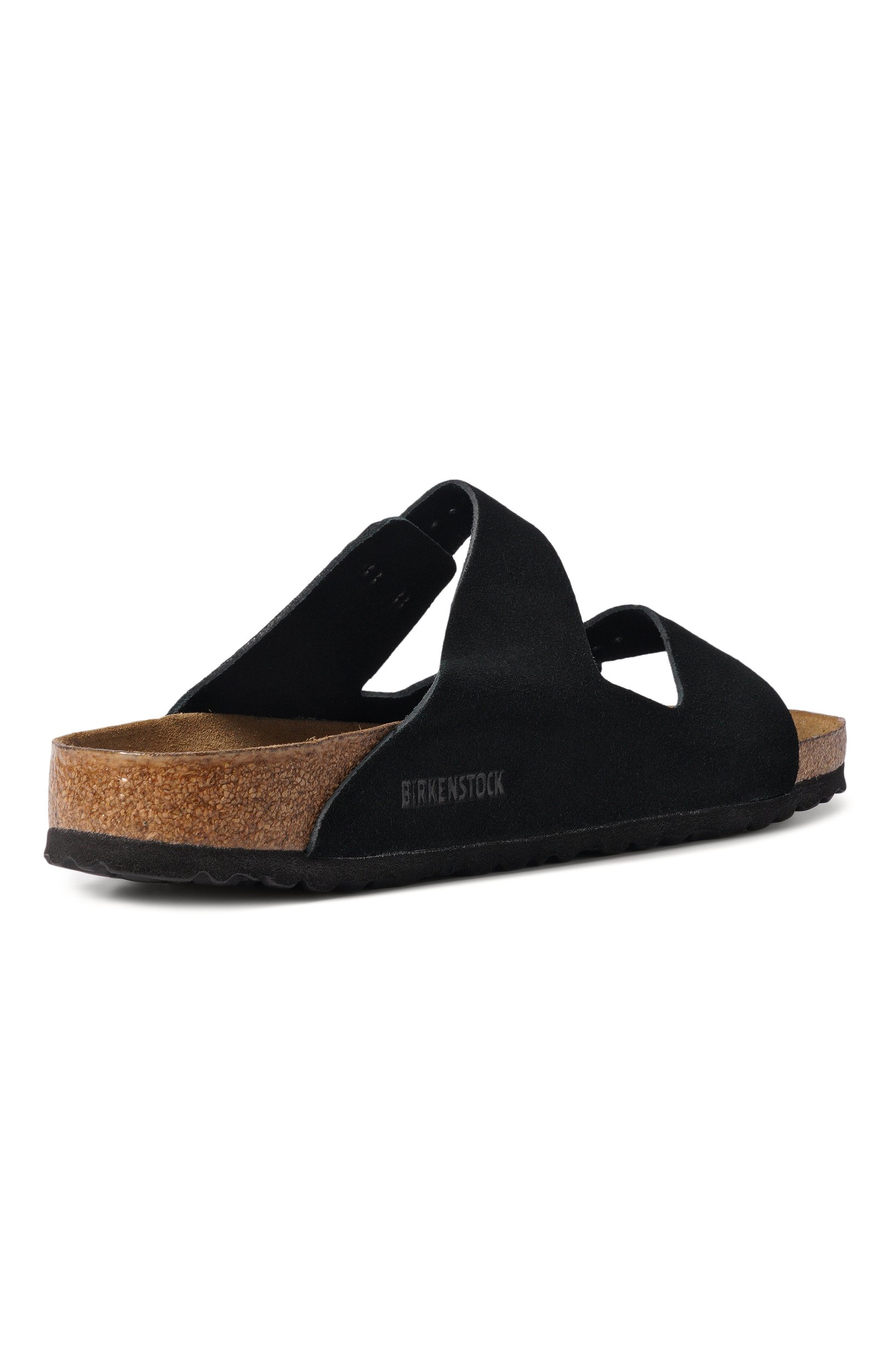 Замшевые шлепанцы arizona BIRKENSTOCK черного цвета по цене 17850 руб., арт. 951323, фото 4 Замшевые шлепанцы arizona BIRKENSTOCK, арт. 951323, фото 4