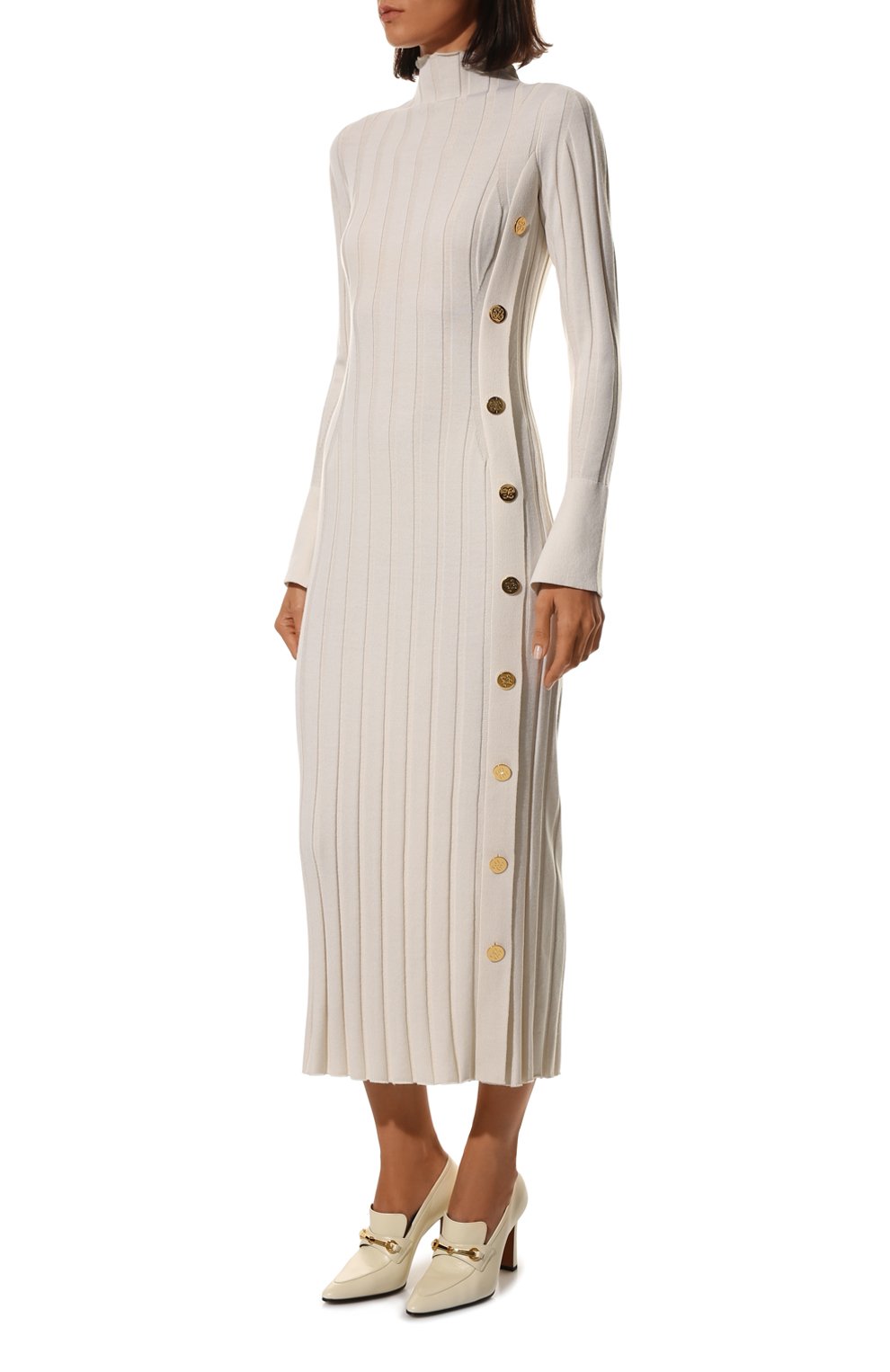 Платье из шерсти и в искозы AND THE BRAND, арт. W23-D005-1202-101, фото 3