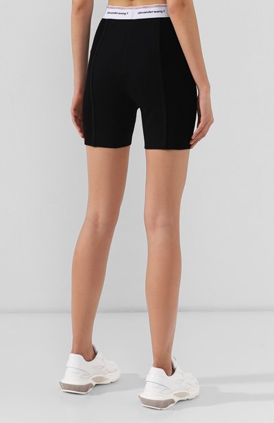 Хлопковые шорты ALEXANDERWANG.T черного цвета по цене 27100 руб., арт. 4CC2194024, фото 4 Хлопковые шорты ALEXANDERWANG.T, арт. 4CC2194024, фото 4