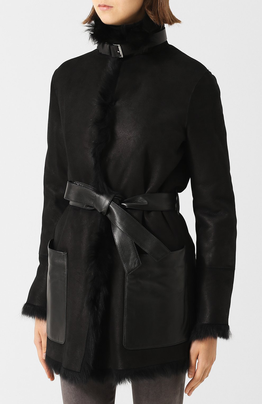 Дубленка на меховой подкладке с поясом BELSTAFF, арт. 72050459/L81N0400, фото 3