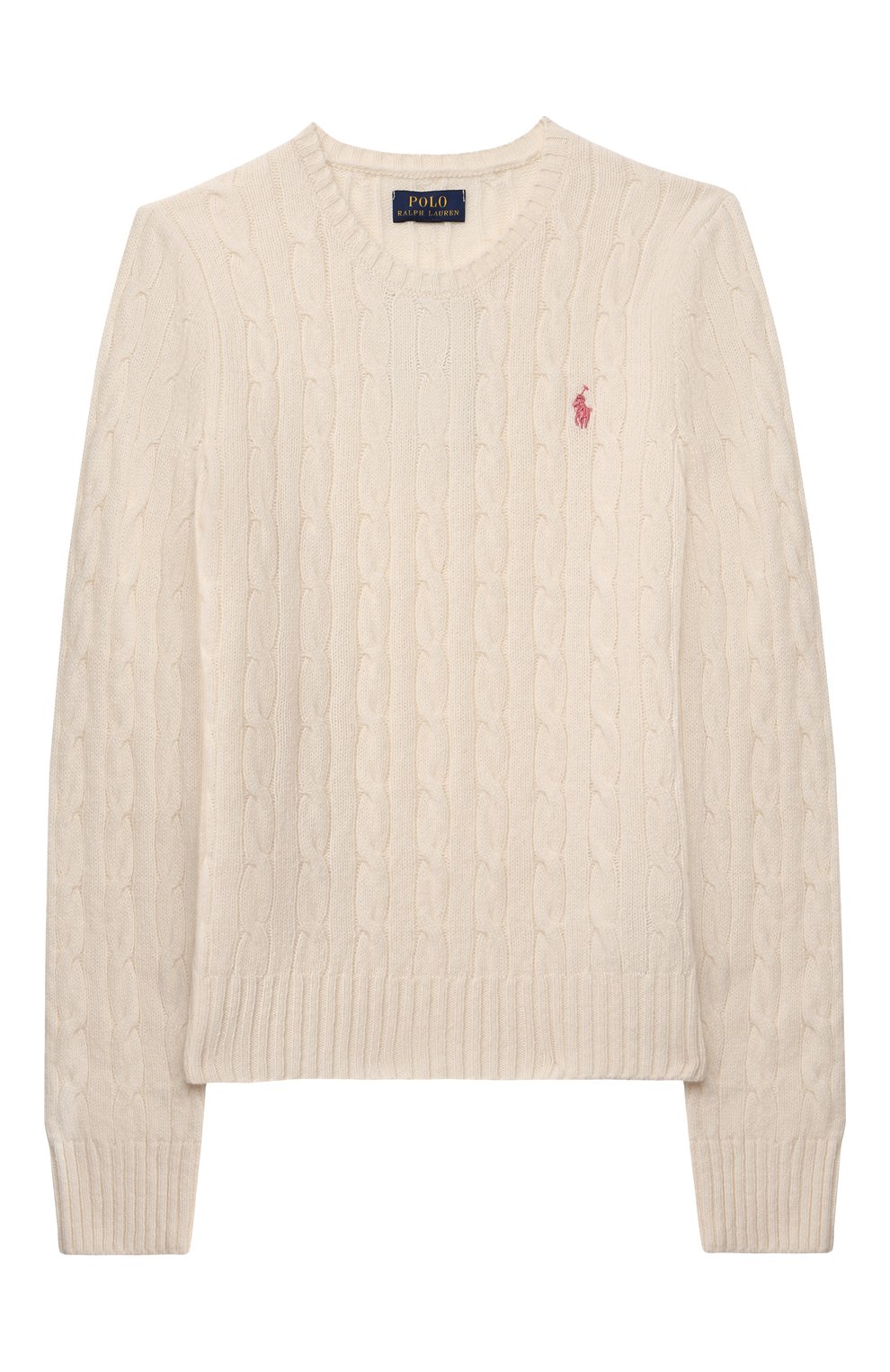 Шерстяной пуловер RALPH LAUREN кремового цвета по цене 16300 руб., арт. 313702223, фото 1 Шерстяной пуловер RALPH LAUREN, арт. 313702223, фото 1