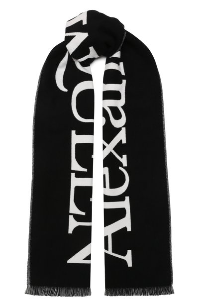 Мужской хлопковый шарф ALEXANDER MCQUEEN, арт. 709011/4105Q