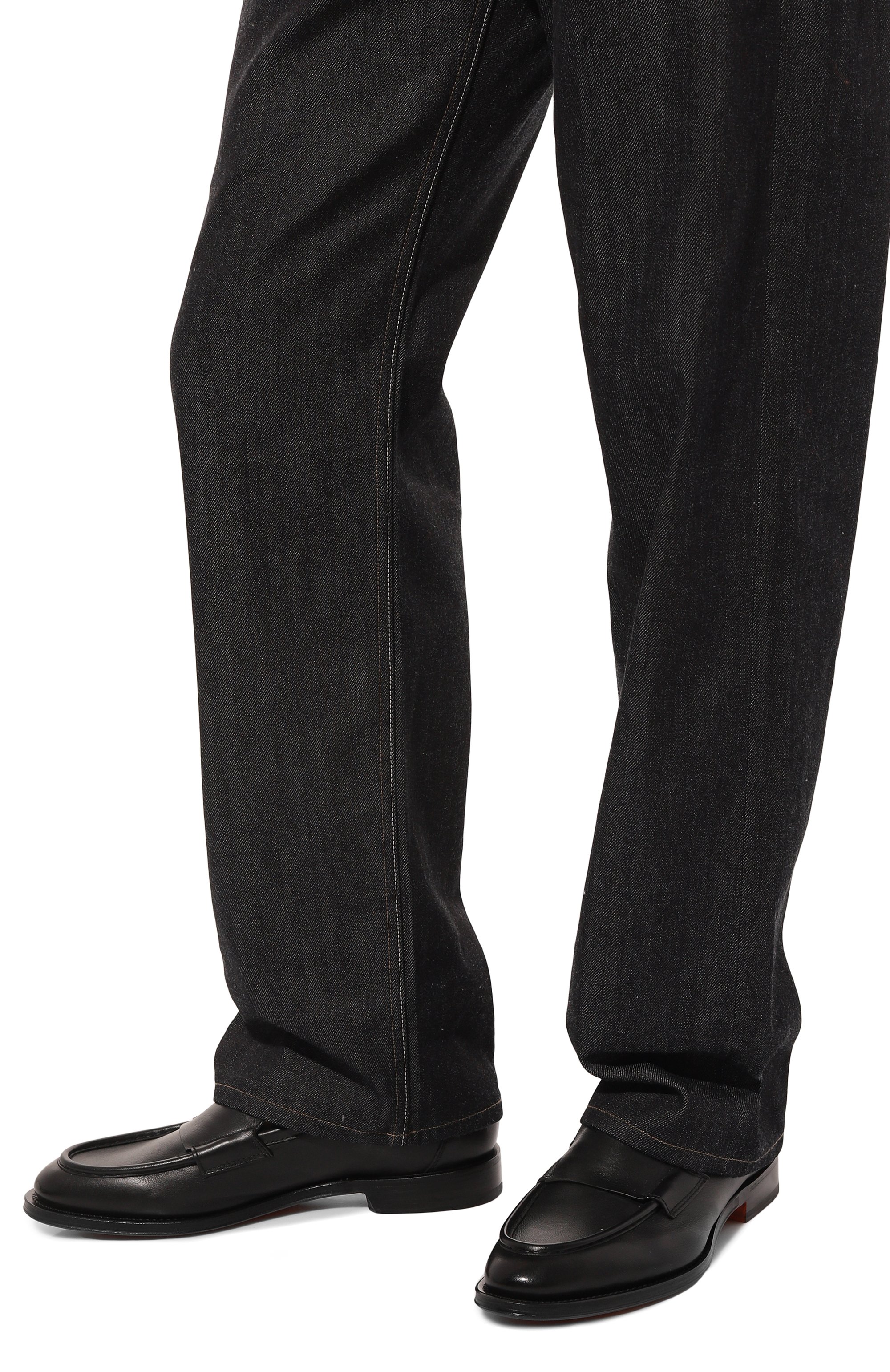 Кожаные лоферы colin SANTONI, арт. MCCG18357PD5SSG6N01, фото 3