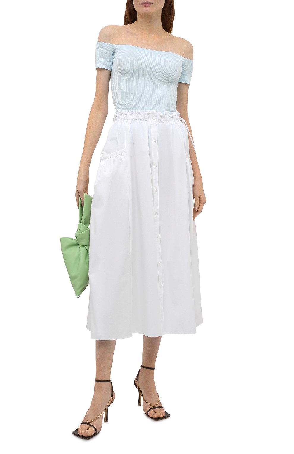 Хлопковая юбка MSGM, арт. 3042MDD115 217307, фото 2