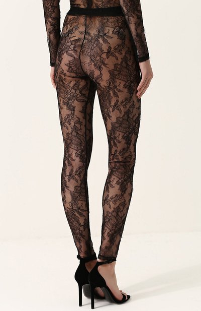 Прозрачные кружевные легинсы GUCCI, арт. 493615/XT519, фото 4