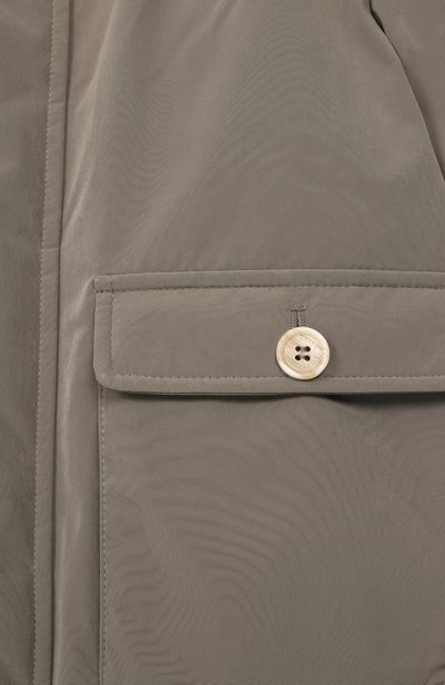 Куртка BRUNELLO CUCINELLI серого цвета по цене 236000 руб., арт. BM479J331B, фото 3 Куртка BRUNELLO CUCINELLI, арт. BM479J331B, фото 3
