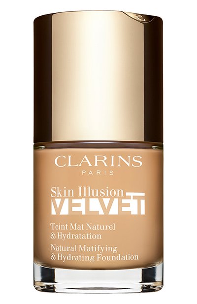 Женское увлажняющий тональный крем с матовым покрытием skin illusion velvet, 110n honey (30ml) CLARINS, арт. 80079903