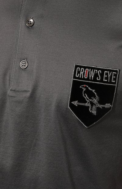 Хлопковое поло CROW’S EYE, арт. L.E. 1, фото 5