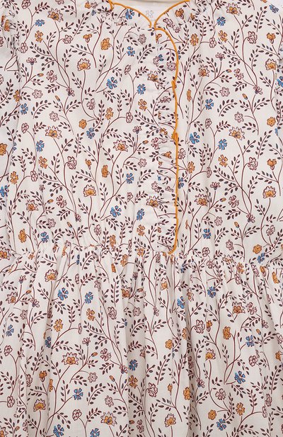 Хлопковое платье C`ERA UNA VOLTA кремового цвета по цене 13050 руб., арт. AW24DR01018, фото 3 Хлопковое платье C`ERA UNA VOLTA, арт. AW24DR01018, фото 3