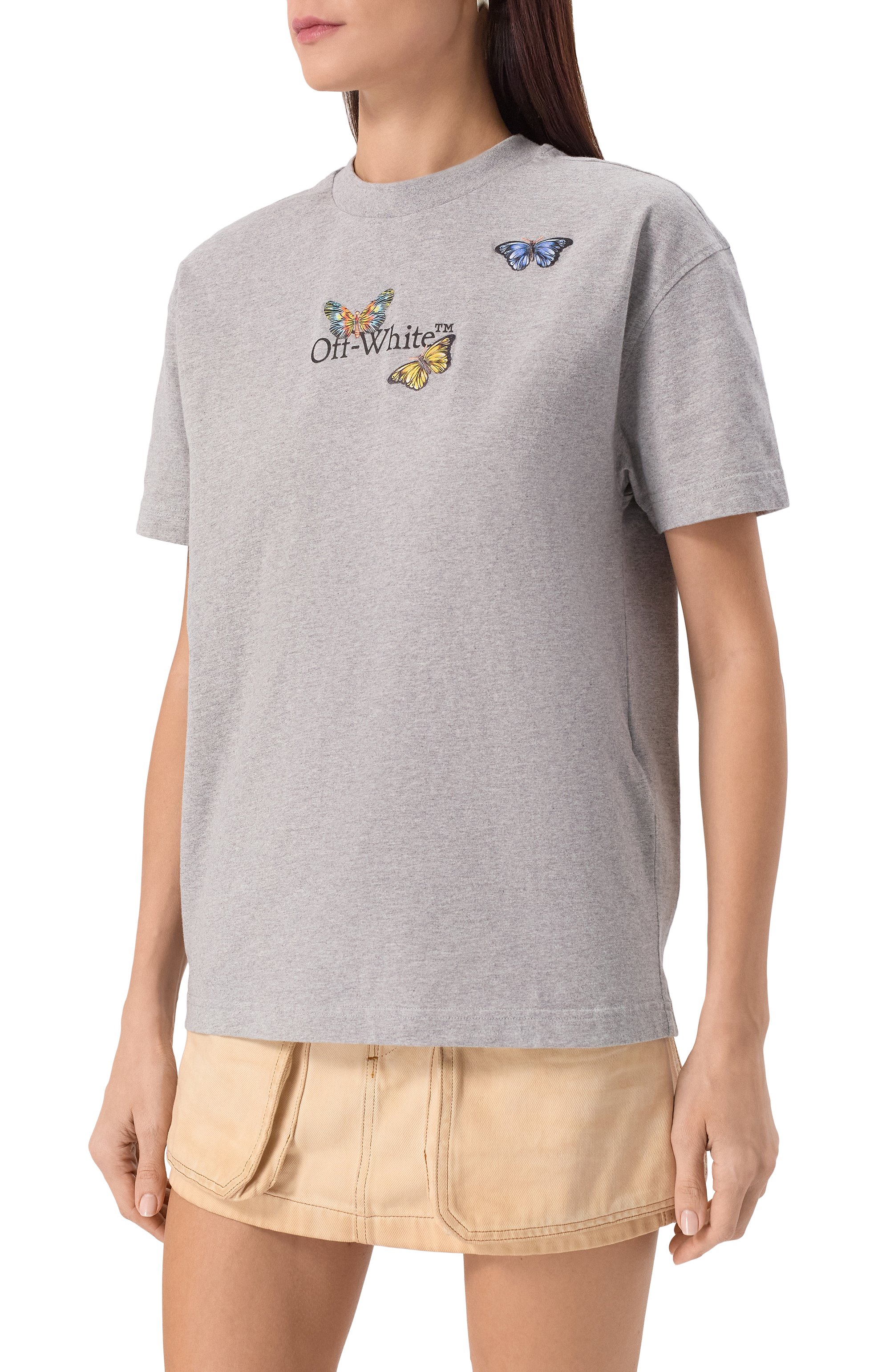 Хлопковая футболка OFF-WHITE, арт. 0WAA089S25JER007, фото 3