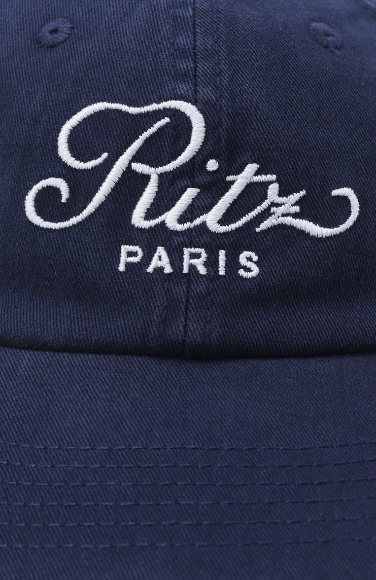 Женская хлопковая бейсболка frame x ritz paris FRAME DENIM темно-синего цвета, арт. MP25WHT002 | Фото 4 (Материал: Хлопок, Текстиль; Нос: Не проставлено)